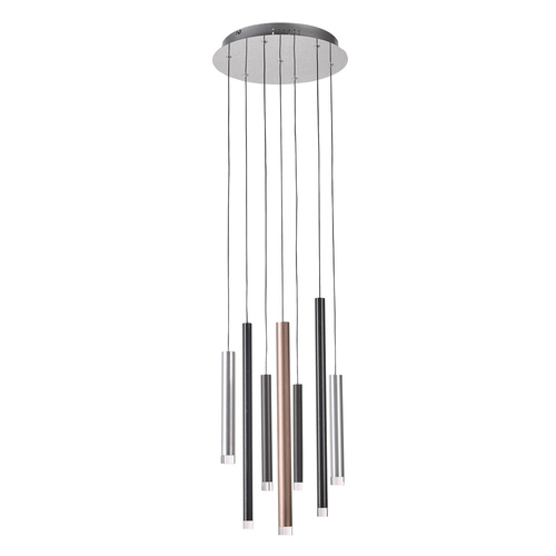 Sprawdź Lampa wisząca Italux Reyna LED chrom 7x28W 3000K 35 cm MD17077-7A