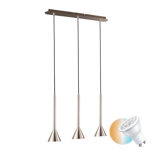 Sprawdź Lampa wisząca Italux Anela SN 3xGU10 nikiel satynowany FH31793-AJ13 SN