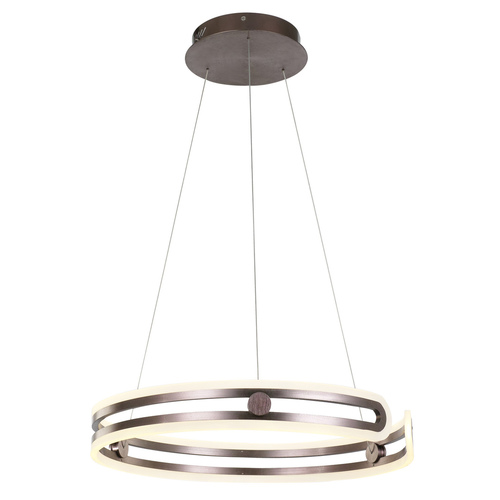 Sprawdź Lampa wisząca Italux Kiara LED brązowa 60 cm MD17016002-1E COFFE