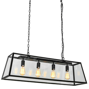 Lampa Wisząca Italux Laverno Czarna 4-punktowa E27 MD-102721-4-B small 0