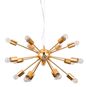 Lampa Wisząca Italux Theo Złota E27 18-Punktowa AD20000-18 small 0