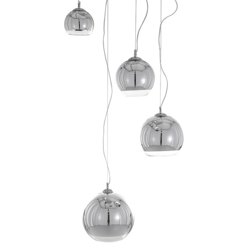 Sprawdź Lampa Wisząca Italux Laurent 4xE27 Chrom Szklana MA04914C-004
