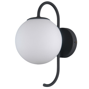 Kinkiet Italux czarny biały LED retro stal szkło WL-5500-1-BK small 0