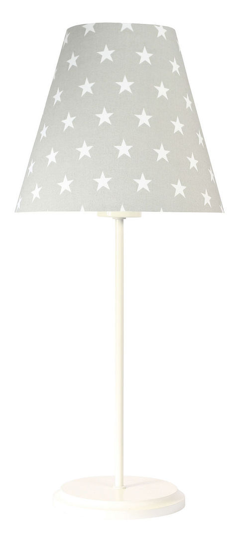 Sprawdź Szara lampa stołowa Ombrello 60W E27 50cm gwiazdki Szara lampa stołowa Ombrello 60W E27 50cm gwiazdki