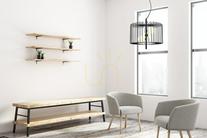 Lampa wisząca Italux Daren 3xG9 czarna MDM-3937/3 BK small 2