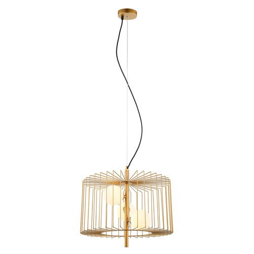 Sprawdź Lampa Wisząca Italux Daren 3xG9 Złota Biała 45 cm MDM-3937/3 GD