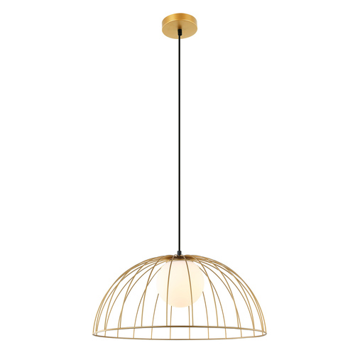 Sprawdź Lampa wisząca Italux Louis złota biała E27 50 cm MDM-3761/1L GD