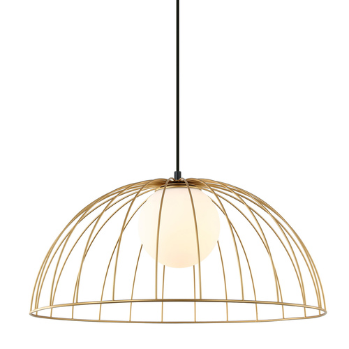 Sprawdź Lampa wisząca Italux Louis złota biała E27 50 cm MDM-3761/1L GD