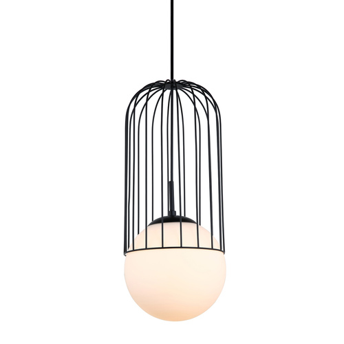 Sprawdź Lampa wisząca Italux Matty czarna E27 stal szkło MDM-3940/1 BK