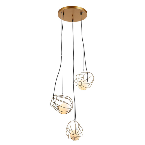 Sprawdź Lampa Wisząca Italux Melisa Złota 3-punktowa G9 MDM-3942/3 GD