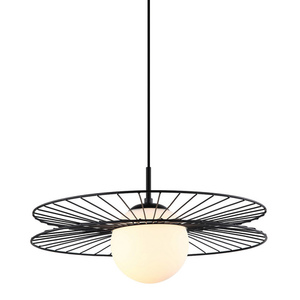 Lampa Wisząca Italux Sandy E27 Czarna MDM-4002/1 BK small 0
