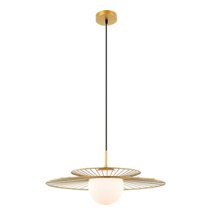 Lampa wisząca Italux Sarah złota E27 MDM-4000/1 GD small 1