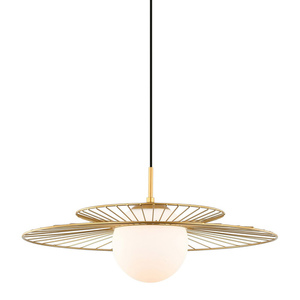 Lampa wisząca Italux Sarah złota E27 MDM-4000/1 GD small 0