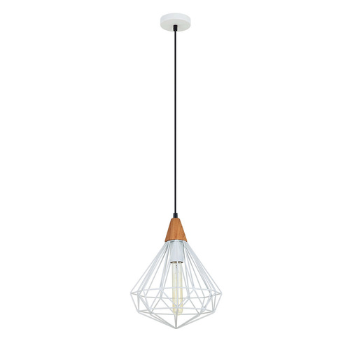 Sprawdź Lampa wisząca Italux Maelle White E27 biała stal MDM-2591/1S WH