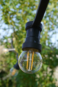 Ozdobna żarówka do girland filament 4W 400lm ciepła G45 E27 small 1