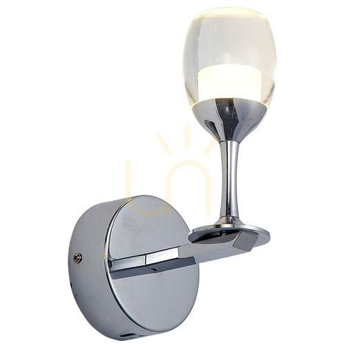 Sprawdź Kinkiet Milagro COPPA ML307 chrom, LED 5 W 350 lm 4000 K, klosz w kształcie kielicha, wys. 21 cm