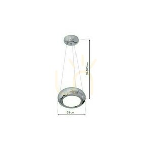 Lampa wisząca Milagro MERCURIO ML328 chrom LED 12 W 840 lm 4000 K Ø28 cm regulacja 50–100 cm small 8
