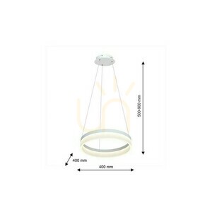 Biała lampa wisząca LED Milagro RING ML405 24 W 4000 K 1680 lm Ø40 cm small 5