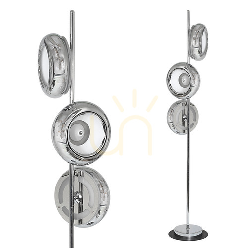 Sprawdź Lampa podłogowa Mercurio Milagro chromowana 3xLED 36 W 157,5 cm