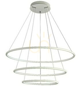 Lampa wisząca Milagro ORION biała 3 pierścienie LED 99W 6930lm 3000K 80 cm ML503 small 1