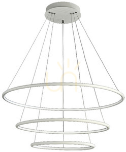 Lampa wisząca Milagro ORION biała 3 pierścienie LED 99W 6930lm 3000K 80 cm ML503 small 7