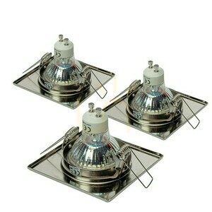 Srebrny Zestaw Oczek Kwadratowych 3x5 W Gu10 small 3