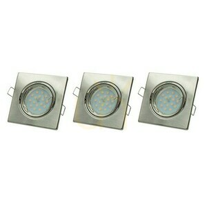 Srebrny Zestaw Oczek Kwadratowych 3x5 W Gu10 small 0